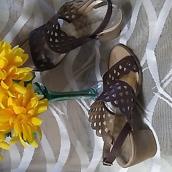 Barbara Barbieri Leather Sandals Woman Size 6.5 - Picture 4 of 11